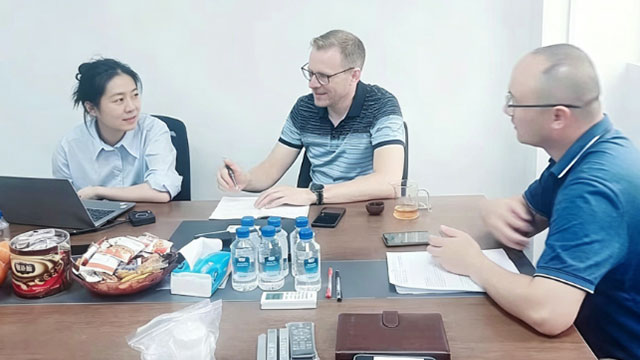 佳金源|德國客戶應邀到我公司進行實地考察
